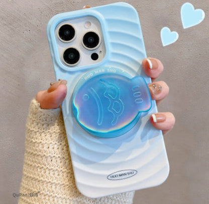 Personalized Gradient Ripple Circle For 15 Phone Cases