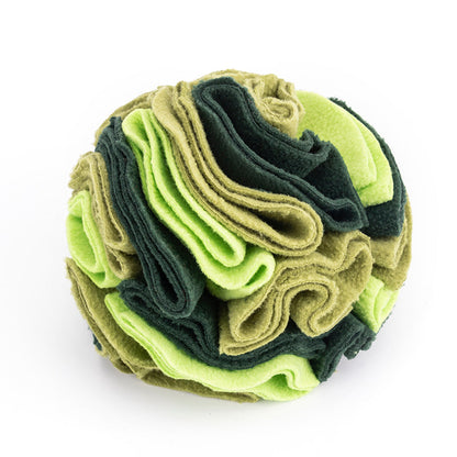 Balle à Renifler Jouet Interactif pour Chien Balle Jouets Puzzles de Stimulation Mentale pour Chien Tapis de Nourriture pour Jeu d'Enrichissement pour Chiens Soulagement du Stress Portable Lavable en Machine