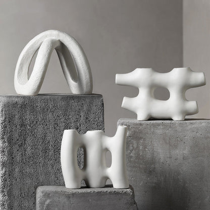 Simple Modern Creative Ceramic Vase Decoration Living Room Flower Arrangement