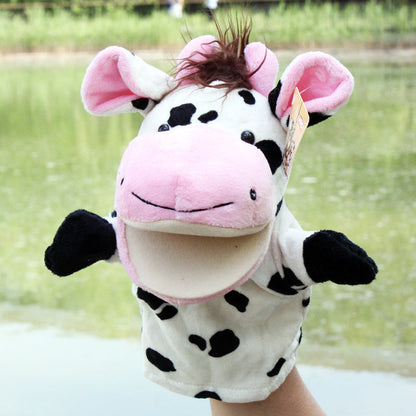 Hand puppet animal plush cartoon early childhood dolls, toys, children's kindergarten story telling, hand puppet creative wholesale