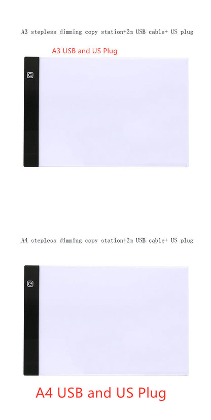 Stencil Light-Box Table-Pad Drawing-Board Art Graphic Artist Tracing Waterproof Ultra-Thin