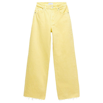 Women's High-waist All-match Straight-leg Mopping Jeans