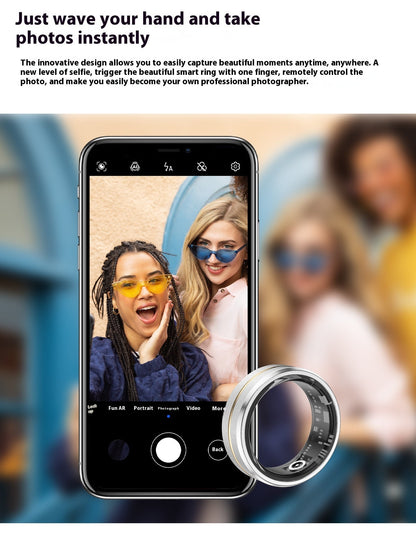 Bague connectée 2024 pour hommes et femmes, surveillance de la fréquence cardiaque et de l'oxygène sanguin, modes multisports, étanche IP68, pour Android et iOS
