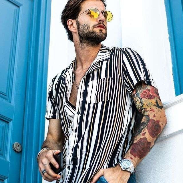 Men Summer Holiday Hawaiian Apparel