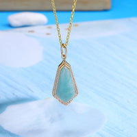 925 Silver Relief Tianhe Stone Double-sided Pendant