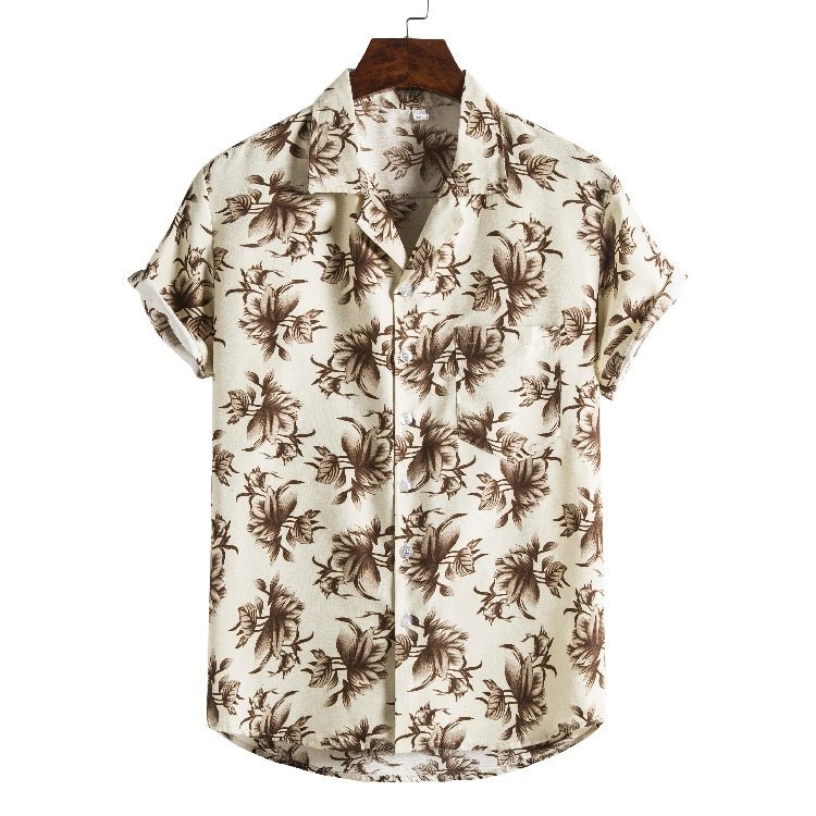Men Short Sleeved Beach Apparel