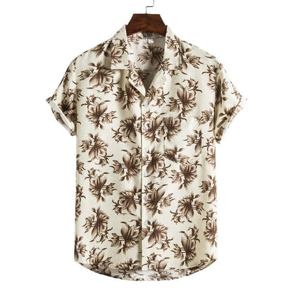 Men Short Sleeved Beach Apparel