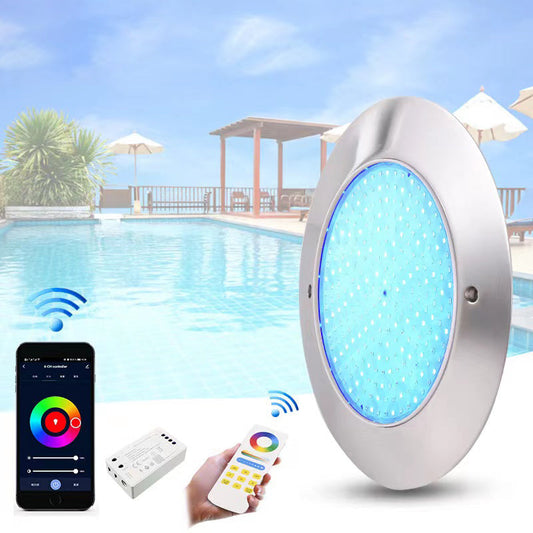 Projecteur LED ultrafin en acier inoxydable pour piscine, éclairage paysager extérieur