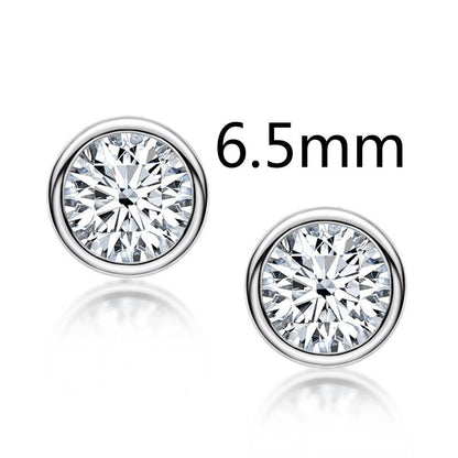 Celestial Sparkle™ | Personalized 925 Sterling Silver Moissanite Studs (0.5–2 Carat)