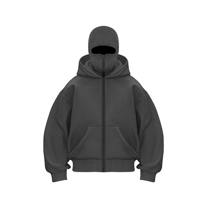 Double Hood Fleece-Lined Sweater – Ultra-Warm Cozy Hoodie for Men & Women