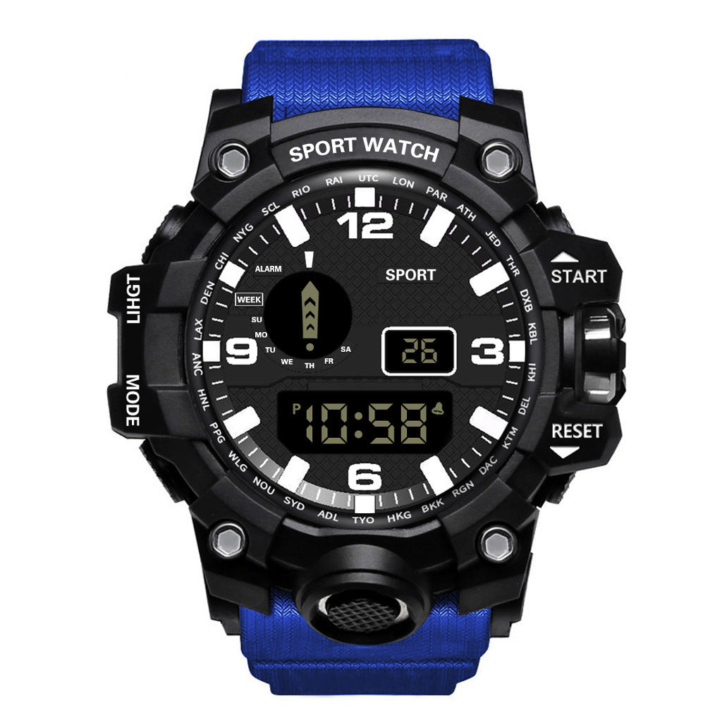 Men's Waterproof Sports Watch – Multifunctional Luminous Electronic