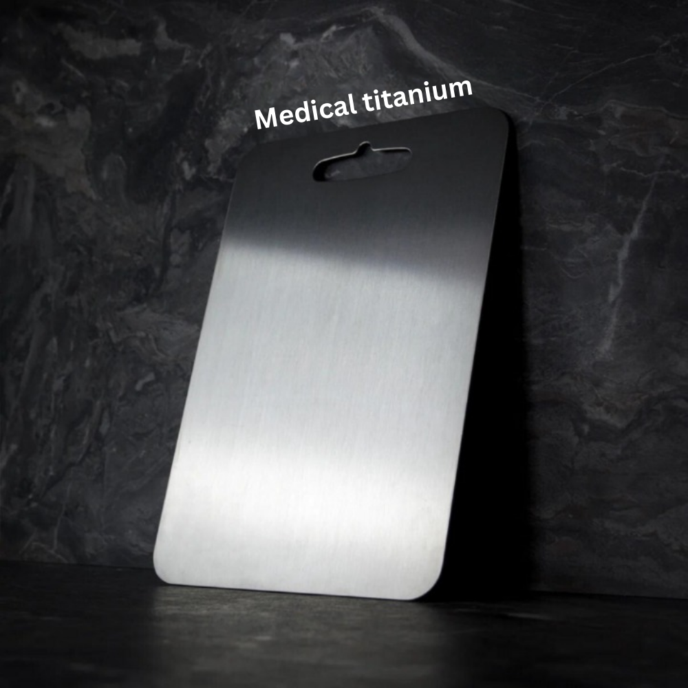 Titanium Cutting Board 100% Medical Grade Metal Kitchen Chopping Board