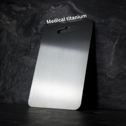 Titanium Cutting Board 100% Medical Grade Metal Kitchen Chopping Board