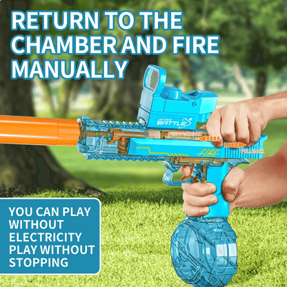 Desert Eagle Electric Water Gun with Silencer and Light High Speed, Long Range Squirt Gun for Kids & Adults