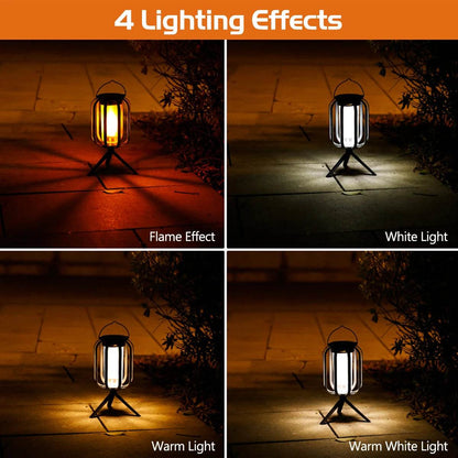 Flickering Firelight Lantern – Weatherproof & Wireless for Outdoors!