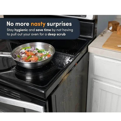 Bande d'étanchéité en silicone pour la protection de la cuisinière et du comptoir de cuisine – Anti-huile et anti-éclaboussures