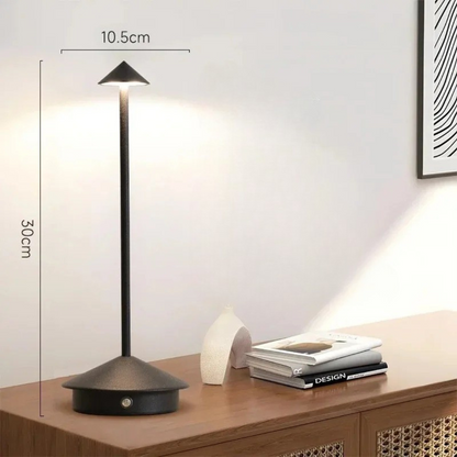 Aluminium LED Table Lamp with Touch Dimming | Rechargeable Cordless Lighting