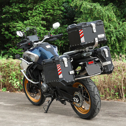 LOBOO Aluminum Side Panniers, Top Case & Mounting Rack System for CFMOTO 800MT (2021-)