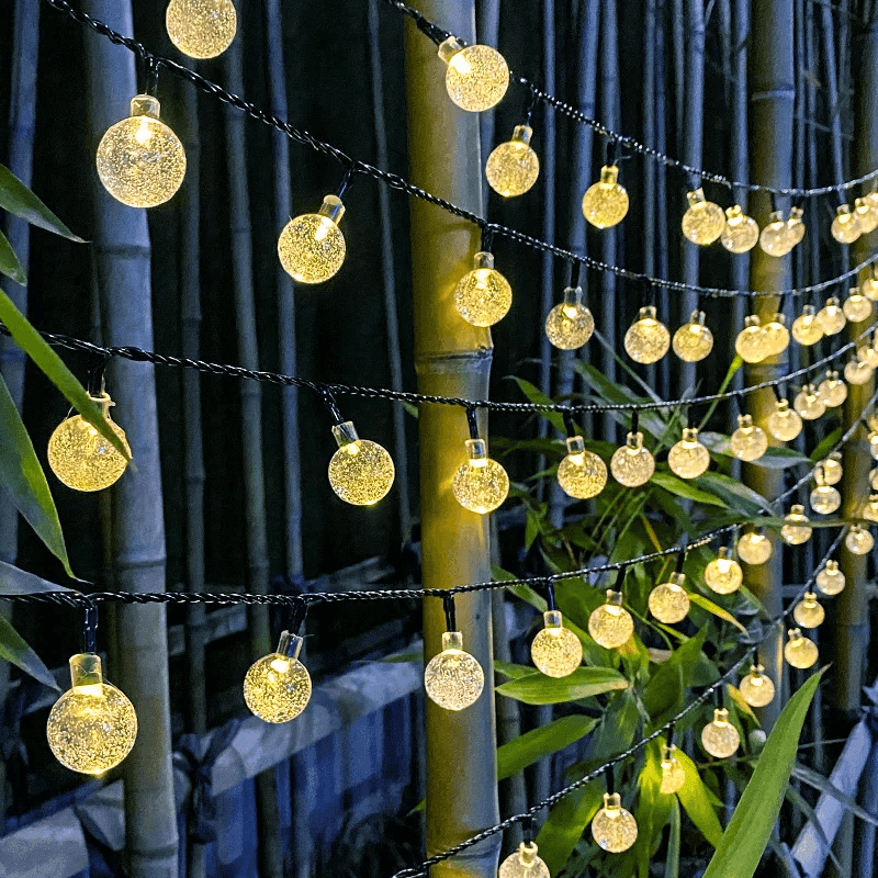 Solar Bubble Ball String Lights – Outdoor Waterproof LED Garden & Patio Lights