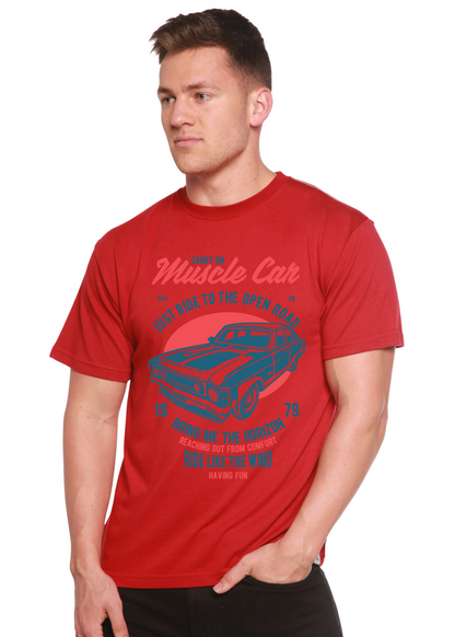 T-shirt à manches courtes Muscle Car Spun Bamboo® en viscose de bambou/coton biologique pour homme
