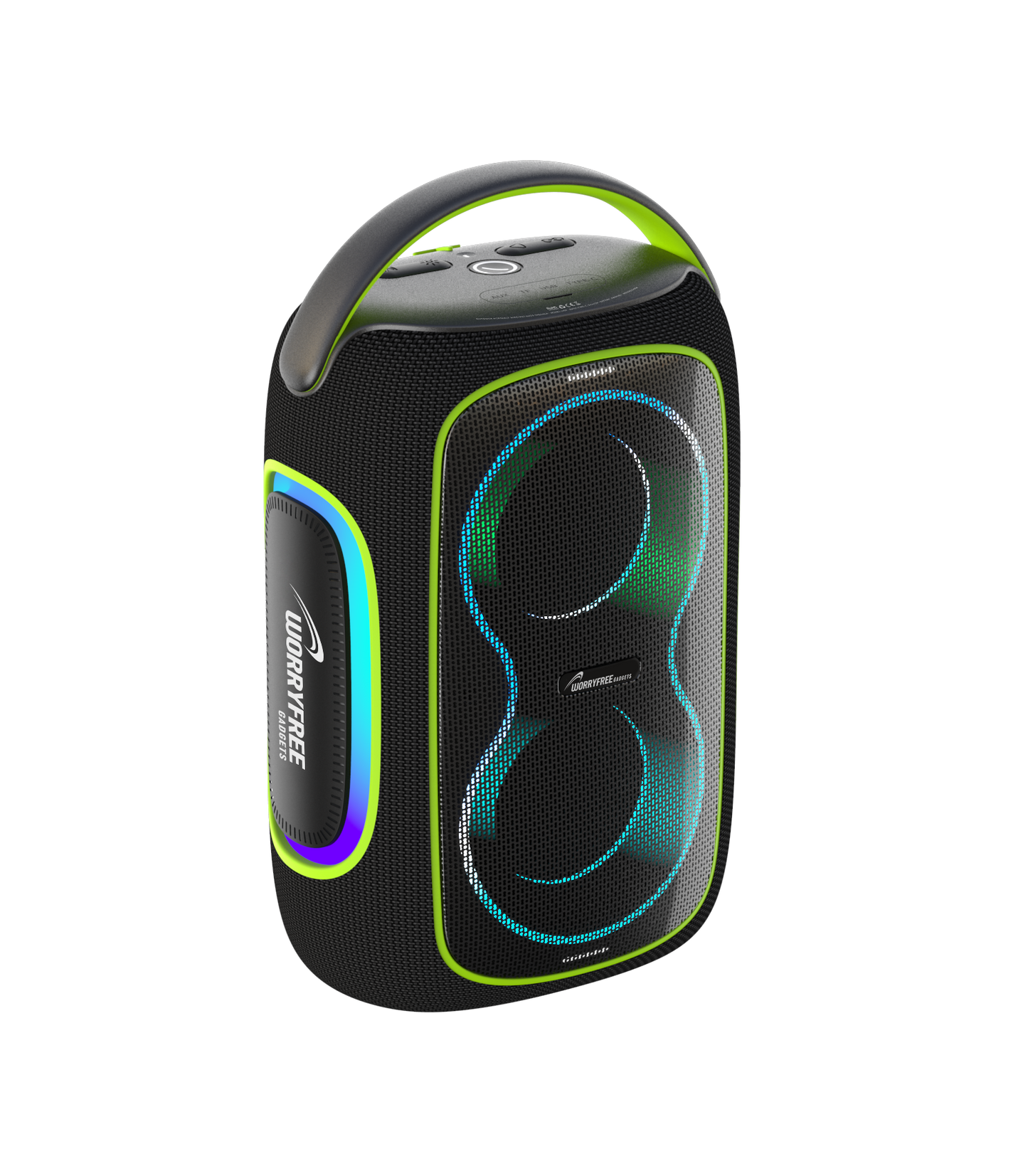 50W Wireless Bluetooth Speaker with RGB Lights & Carry Handle