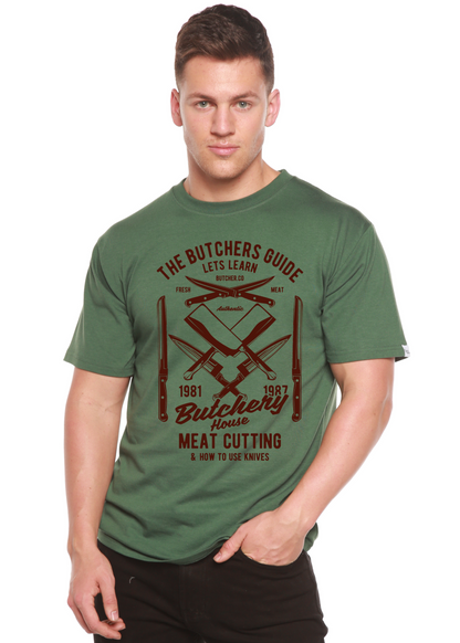 T-shirt graphique à manches courtes en viscose de bambou et coton biologique Butchery House pour homme
