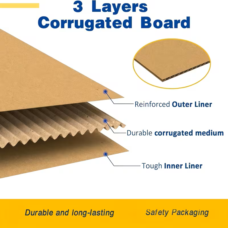 Multi Size/Pack - Corrugated Cardboard Packing Shipping Mailing Moving Boxes
