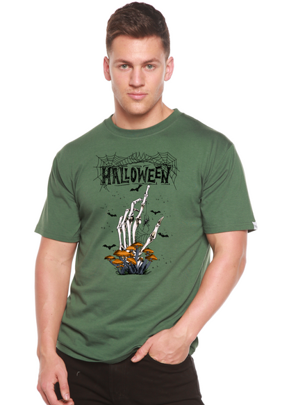 Camiseta gráfica de manga corta de bambú/viscosa y algodón orgánico para hombre - Halloween