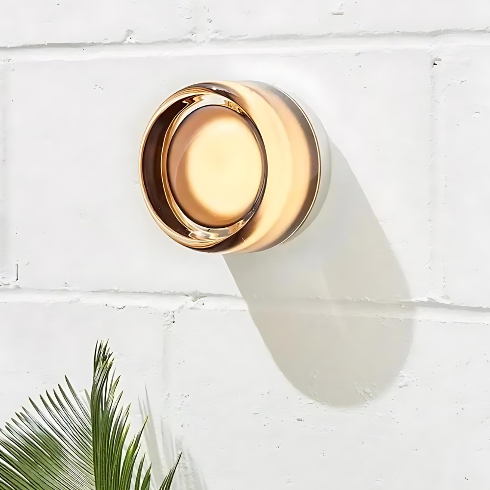 Nordic Acrylic Dimple LED Wall Sconce 1-Light 3-Color Adjustable