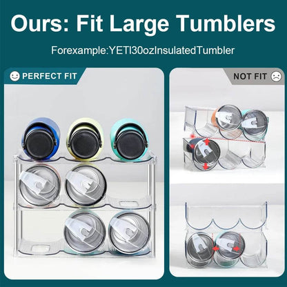 Water Bottle Organizer Rack for Kitchen