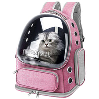 Travel with your pet in comfort and style using the Breathable Cat Bubble Backpack Carrier