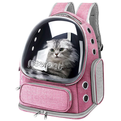 Travel with your pet in comfort and style using the Breathable Cat Bubble Backpack Carrier
