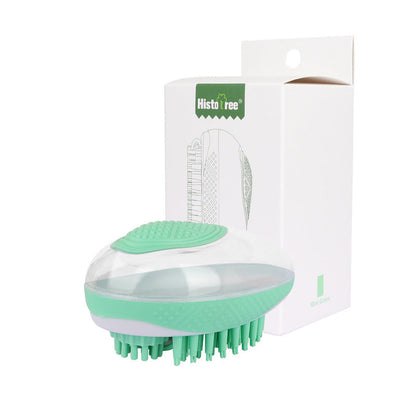 Brosse de bain 2 en 1 pour chien et chat, peigne de massage SPA pour animaux, en silicone souple, pour toilettage sous la douche, outil de nettoyage pour chien, produits pour animaux de compagnie