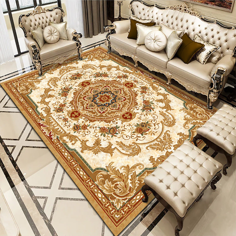 Tapis de canapé de table basse de salon de chambre à coucher de style européen