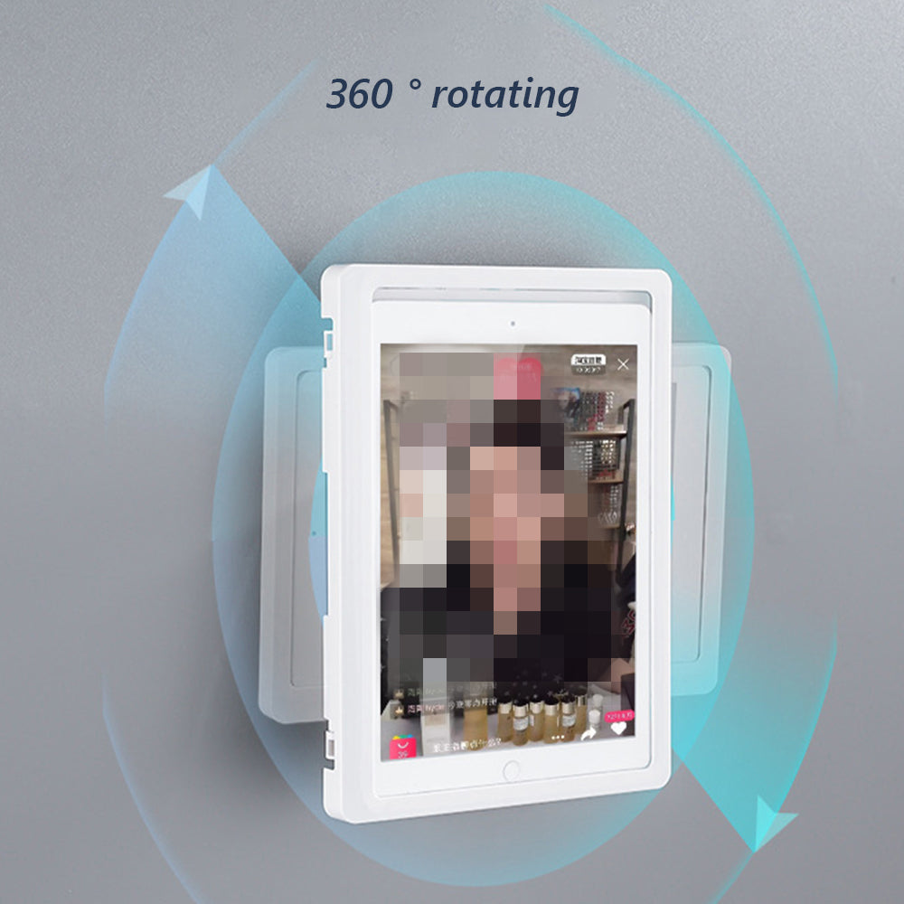 Swivel Waterproof Bathroom Phone & Tablet Holder Shelf