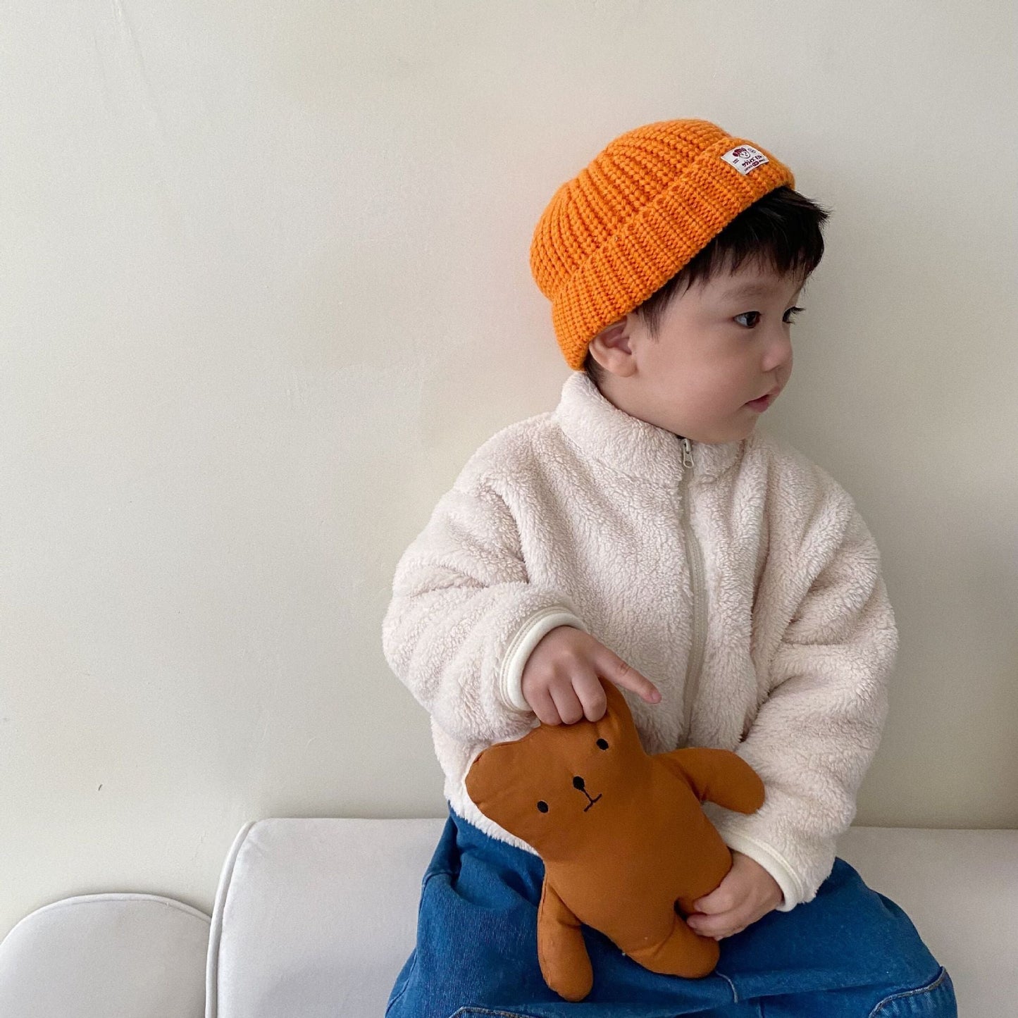 Kids' Sherpa Fleece Winter Jacket – Warm Full-Zip Coat