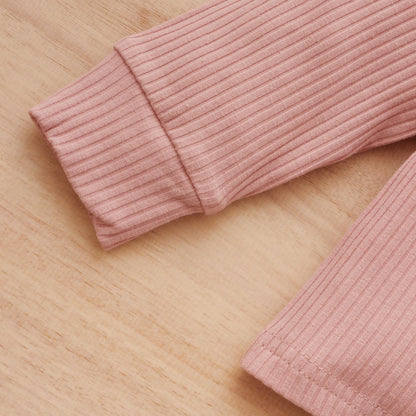 Ensemble Fille Sportif Pull à Manches Longues sans Capuche en Coton Arc-en-ciel et Pantalon
