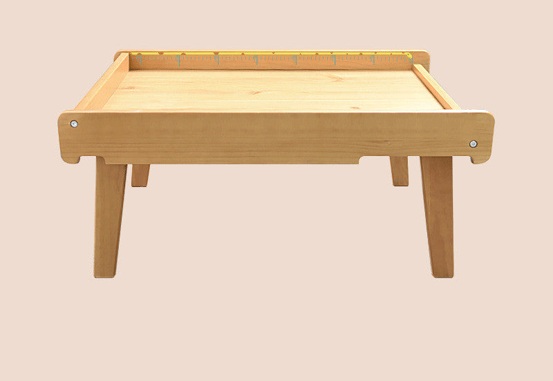 Mesa para pañales de bebé Moon Boat de madera maciza, portátil para enfermería