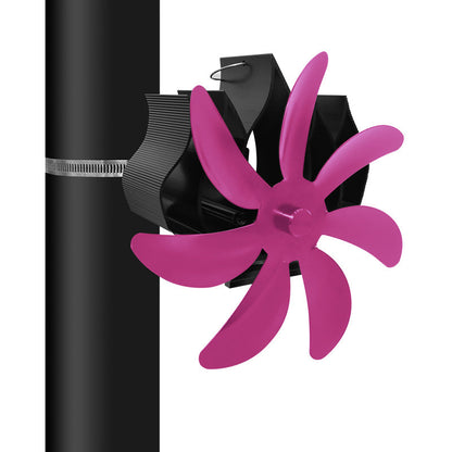 Thermal Power Magnet-free 7-blade Wall Hanging Fireplace Fan