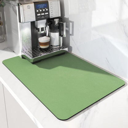 Simple Solid Color New Style Diatomaceous Earth Coffee Machine Mat