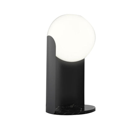 Lámpara de Mesa de Mármol Bola de Cristal para Dormitorio Mesita de Noche
