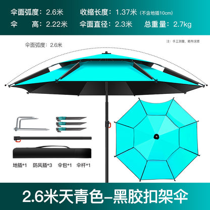 All-Weather Angler's Umbrella – Heavy Duty Fishing & Outdoor Shelter