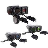 Accessoires de Modification pour Moto, Scooter, Voiture, Allumage de Cigarette, Double Port USB, Chargeur de Voiture Modifié avec Fil 42A