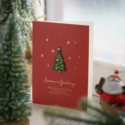 Christmas Retro Christmas Eve Greeting Card