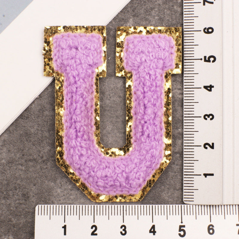 26 Patchs de Vêtements Brodés avec Lettres