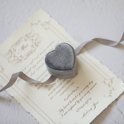 Love Velvet Necklace Solid Color Jewelry Box Gift