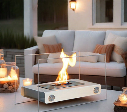 Desktop Living Room Dining Table High-grade Ornaments Real Fire Ethanol Fireplace Heating Decoration