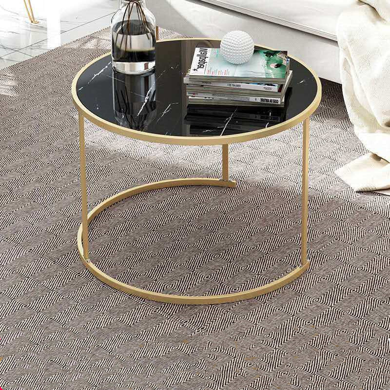 Table basse ronde combinée pour canapé de hall