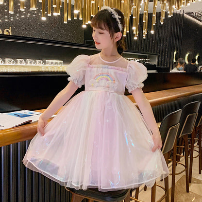 Fashion Rainbow Wings Princess Dress