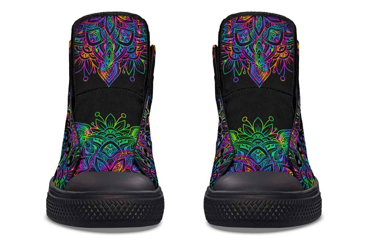 Zapatillas de lona altas estampadas para parejas